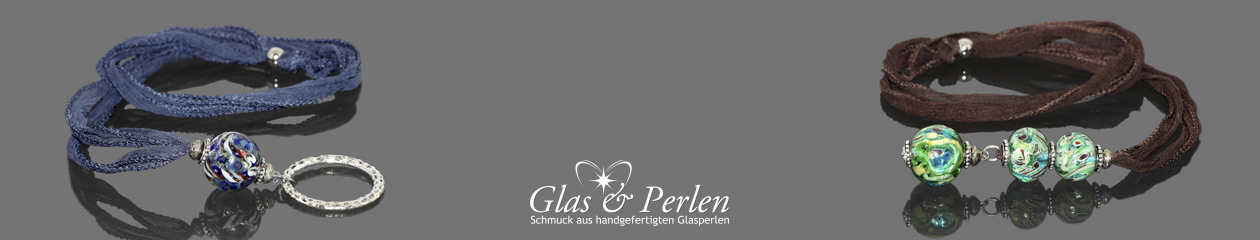 Glas und Perlen